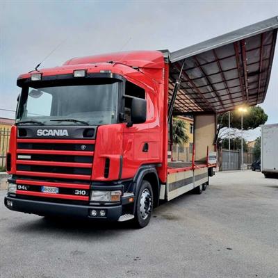 R94 L310 cassone centinato 9,50 Metri - 3 Assi Scania Anno 2000 - Foto 2