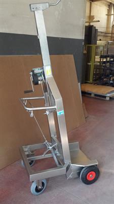 Carrello inox da macellaio per quarti bovini 200KG