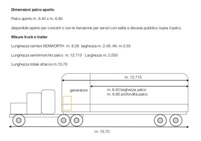 Trailer Palco per Concerti, marca Alessandri da 40 KW - Foto 4