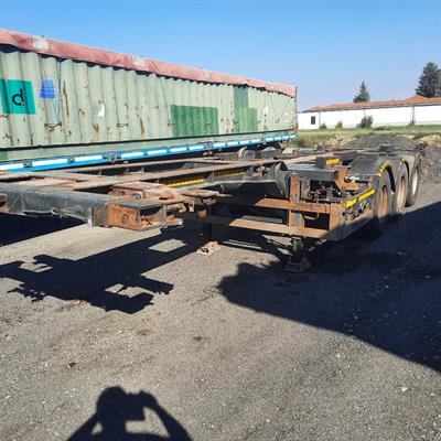 Semirimorchio allungabile porta container box