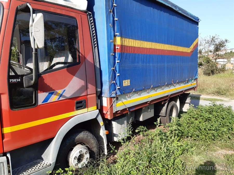 Foto 2Eurocargo Iveco 75E14 Centinato Anno 1992 Km 155000, gommato nuovo