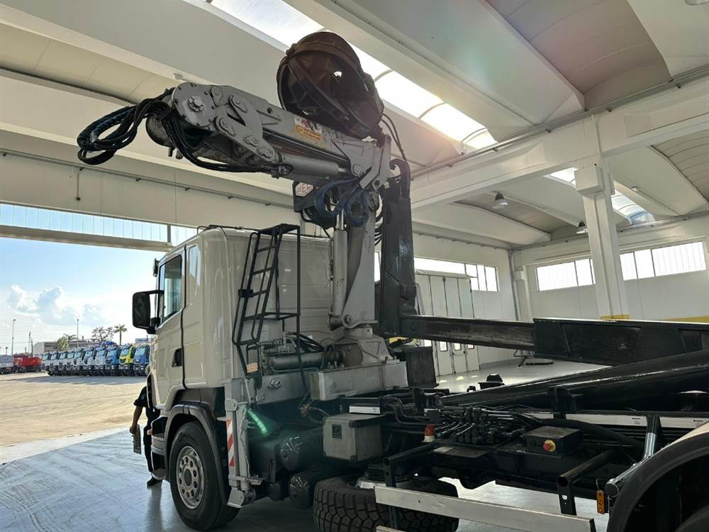 Scania R 500 Gru Mec C 110 Gancio Lem 26 Ton Cassone Scarrabile scania-r-500-gru-mec-c-110-gancio-lem-26-ton-cassone-scarrabile