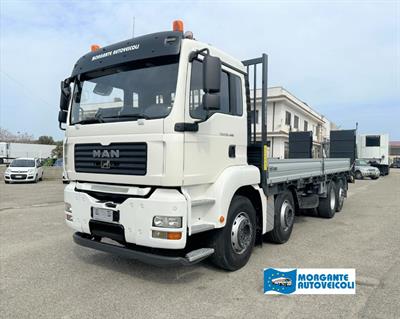 MAN TGS 35.400 4 assi 8x2 con pianale nuovo e ramp